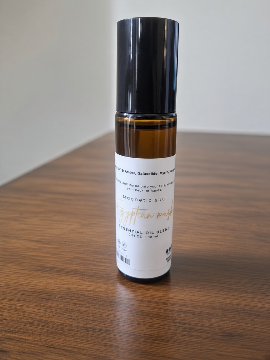 Egyptian Musk essential oil roll-on bottle